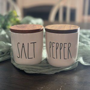 Rae Dunn "Salt and Pepper" Canisters